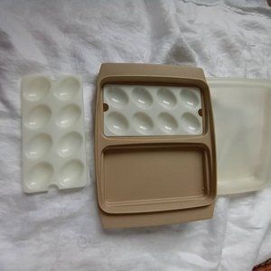 Tupperware deviled egg container.